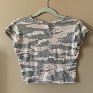 Garage camo crop top